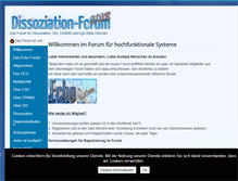 Tablet Screenshot of dissoziation-forum.de